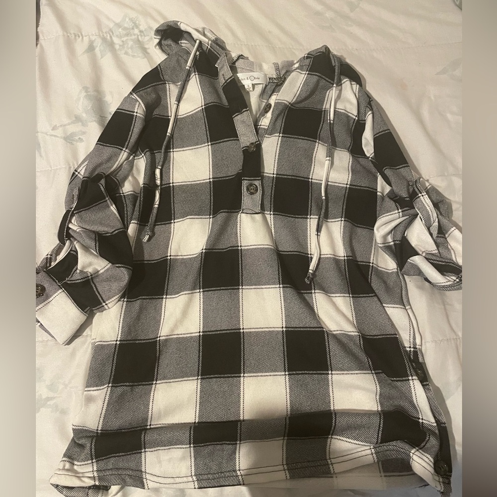 Black and White Plaid sweater
